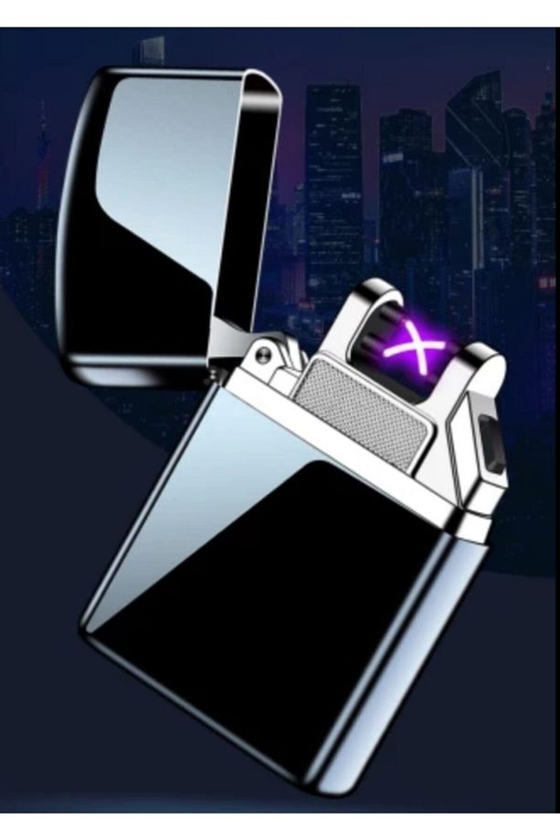 Çift Ark Usb Şarjlı Elektronik Elektrikli Çakmak - 1