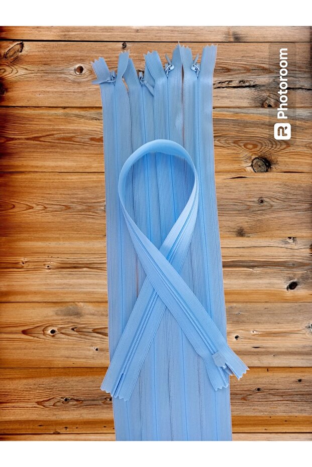 40 cm Hidden Zipper (Light Blue, Baby Blue) 5 Pcs