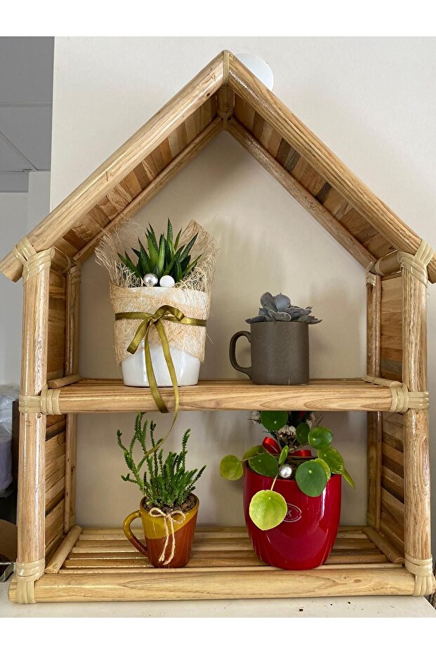 Duvar rafi bambu - 1