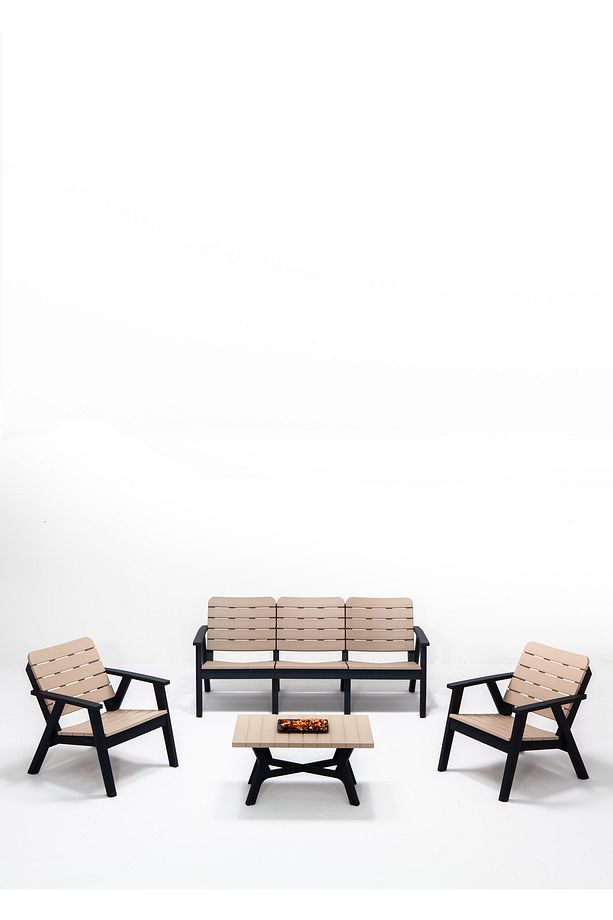 Sera 3+1+1+S Mindersiz Oturma Grubu / Bahçe - Balkon - Teras Mobilyası - 1