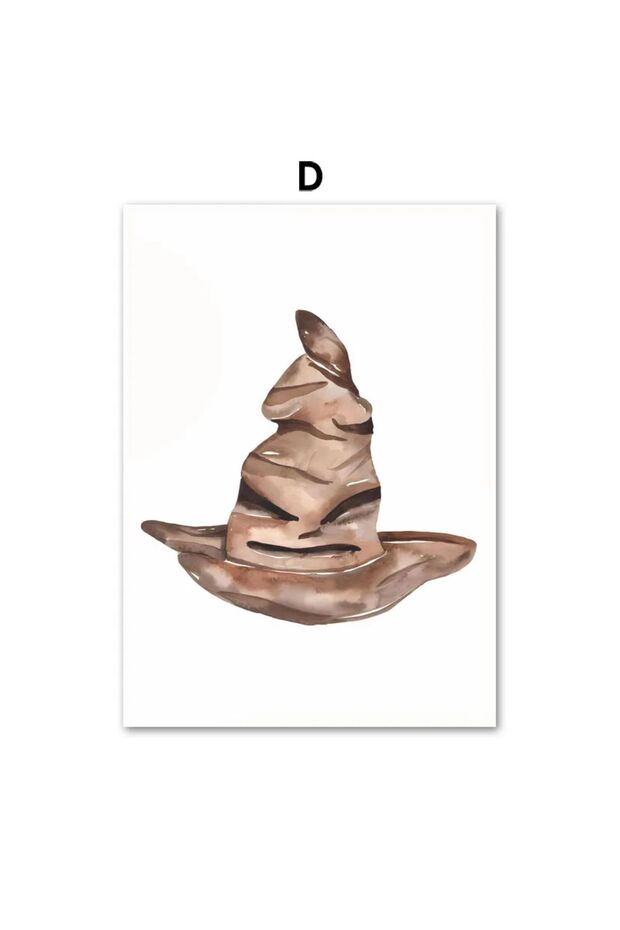 Harry Potter '6’lı Çerçeve Görünümlü MDF Tablo Seti-Çocuk Odası Dekoru - 4