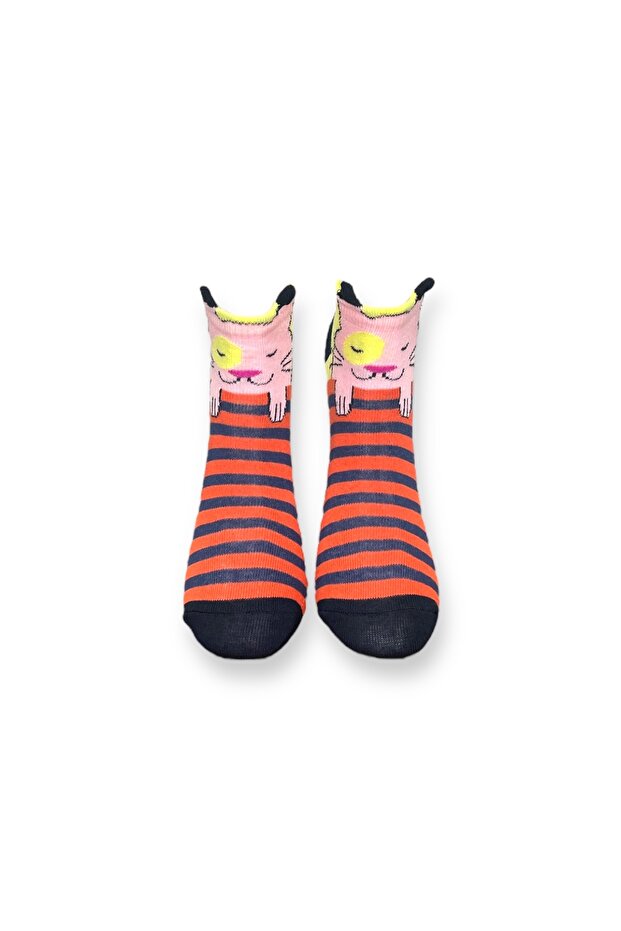 Unisex Hayvan Desenli Patik Çorap - 3