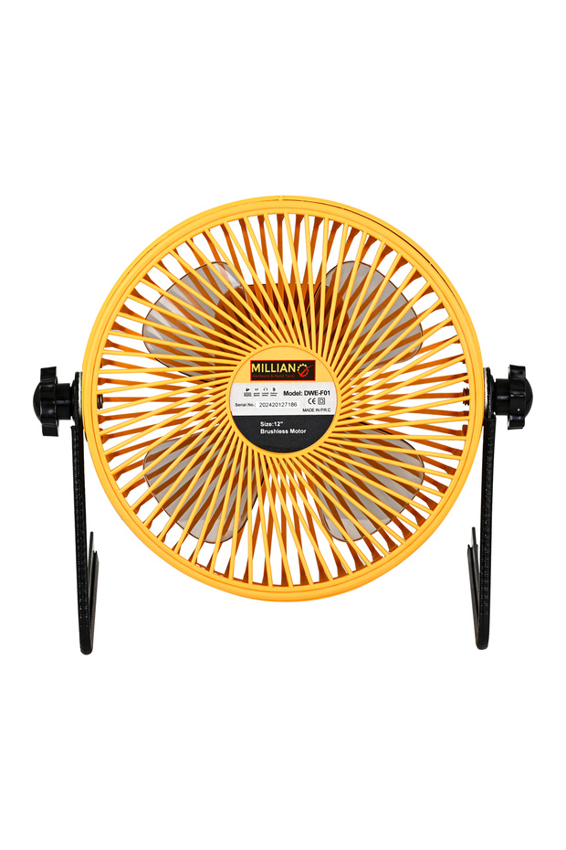 Şarjlı - USB Girişli (Araçlara Uyumlu) - Kablolu Vantilatör Masaüstü 8 İnc Pervane Fan 4 Kademeli - 2