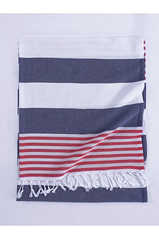 100% Cotton MARINE Pestemal 100x180 Bath Towel