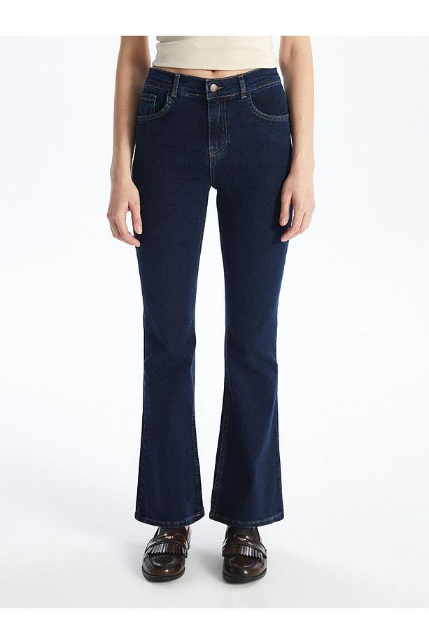 LCW Jeans Mars Flare Kadın Jean Pantolon - 3