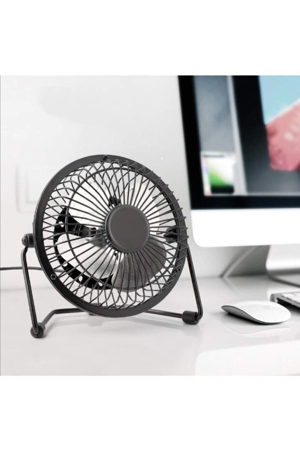 Masa Üstü Usb Fan Soğutucu Vantilatör Klima Usb Girişli Metal Serinletici Fan - 3