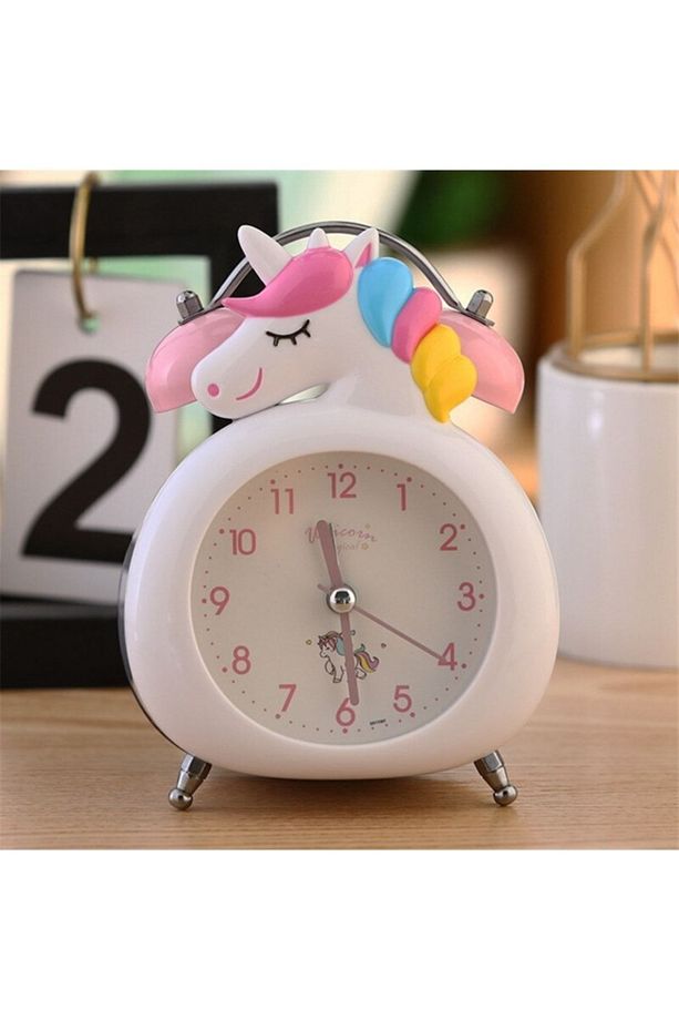 Dekoratif Unicorn Tasarım Alarmlı Masa Üstü Çalar Saat - 2