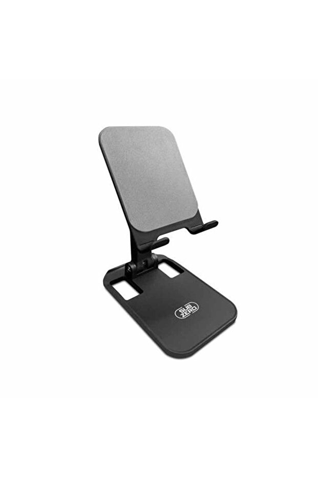 Cep Telefon Tutucu Masaüstü Stant Tablet Tutacak Şarj Standı Foldable Siyah - 1