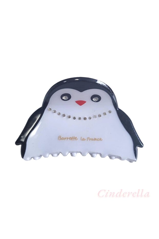 Barrette La France Penguen Luxury Acetate Medium Size Bone Clasp 7cm - Hair Bun Clip with Clasp