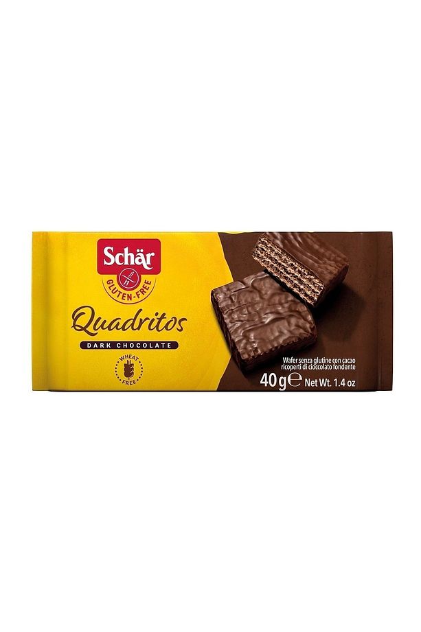 Quadritos Glutensiz Çikolata Kaplamalı Gofret 40 gr (10 ADET) - 2