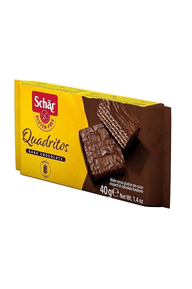 Quadritos Glutensiz Çikolata Kaplamalı Gofret 40 gr (10 ADET) - 3