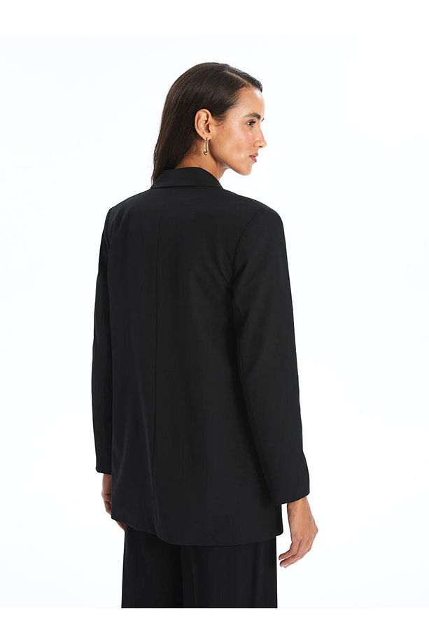 LCW Modest Düz Uzun Kollu Kadın Blazer Ceket - 3