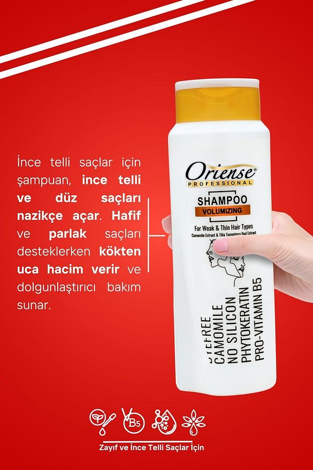 600ml Hacim Verici Şampuan, Badem Ve Argan Yağlı, Pro-vitamin B5 Ile Güçlü Formül - 4