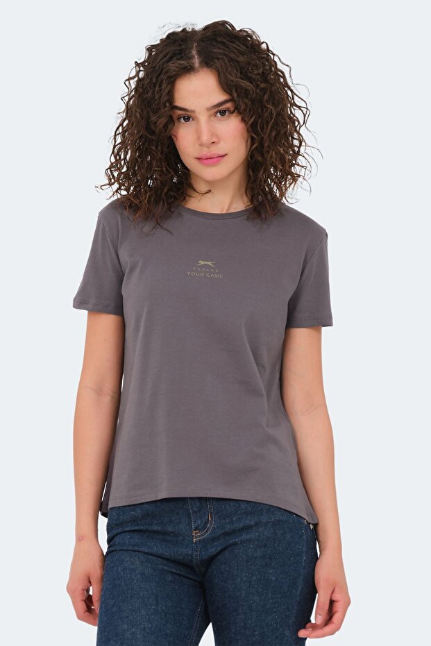 Viraj Women's Dark Gray T-Shirt