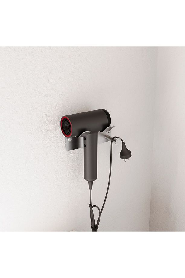 Paslanmaz Çelik Fön Makinesi Askısı,saç Kurutma Makinesi Tutacağı, Yapışkanlı & Vidalı Çift Seçenek - 6