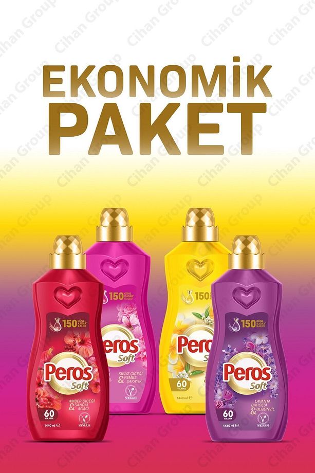 Konsantre Yumuşatıcı Ekonomik Paket 1440 ml X 4'lü - 1