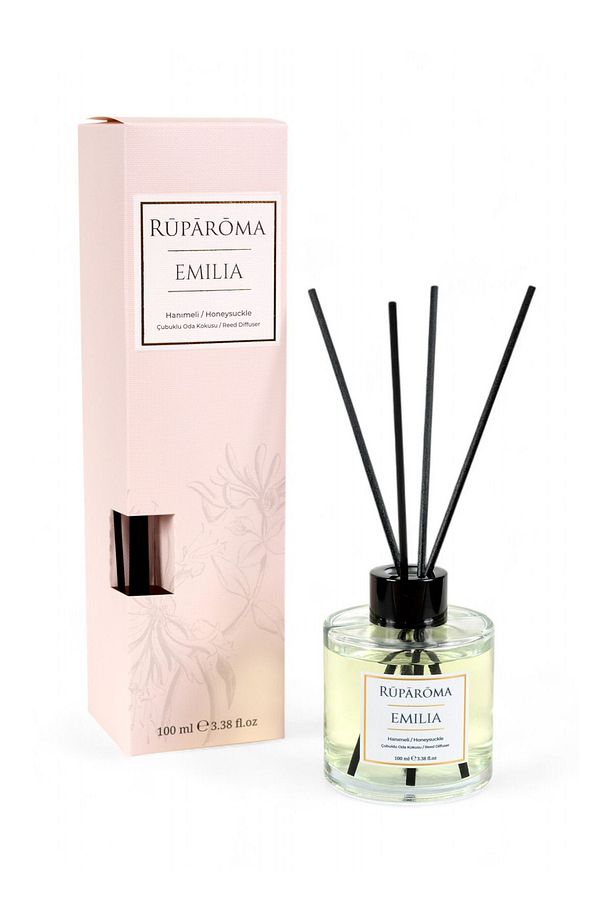 Emilia Çubuklu Oda Kokusu, Hanımeli Kokulu Reed Diffuser, 100 ml - 1
