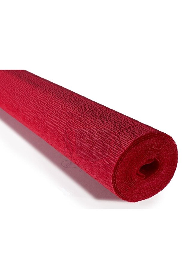Italian Crapon Paper No:589 - Red - Scarlet Red 180 gr 50x250 Cm