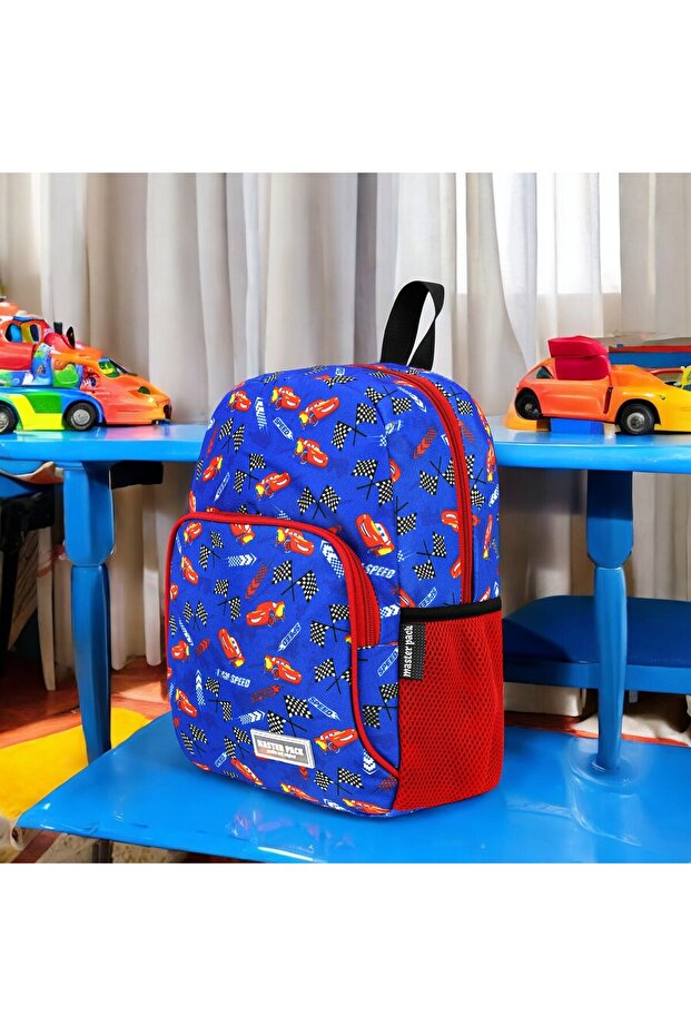 Kindergarten Nursery Daily Use Boys Backpack Waterproof Water Bottle 2 Compartments Preschool