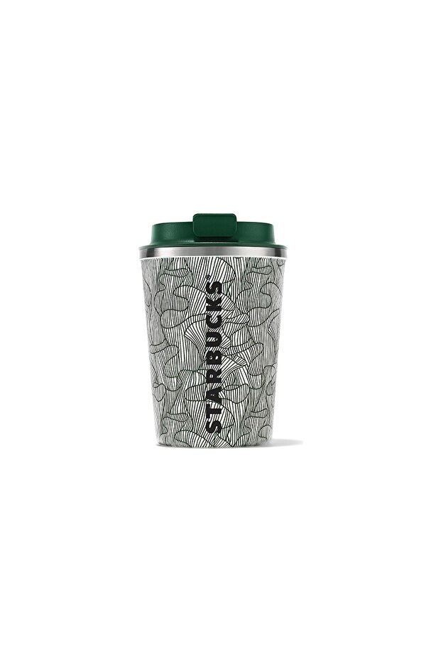 Stainless Steel Patterned Wave Thermos - 355 Ml 11139776