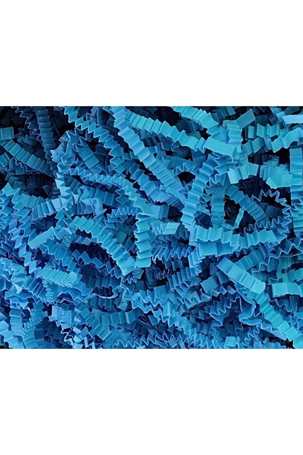 Zigzag Cropped Paper – Blue – 100gr Box Decoration – Cropped Zigzag Z Paper