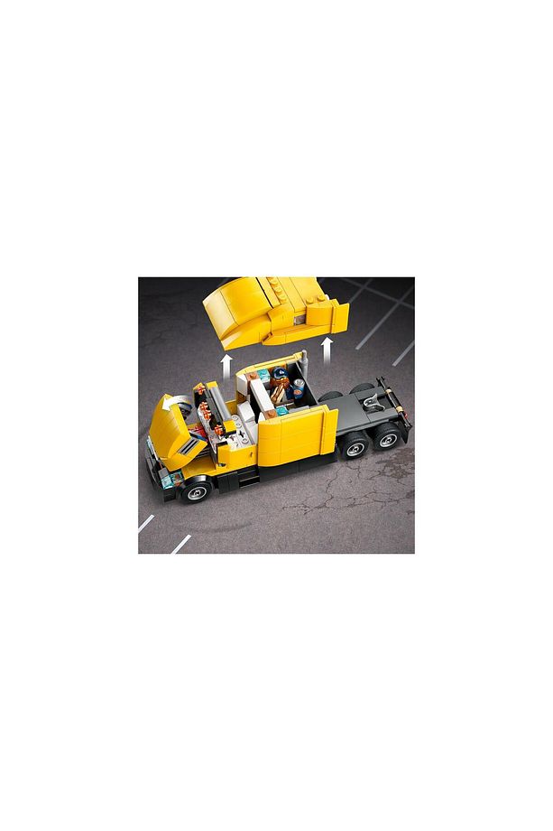 City Sarı Dağıtım Kamyonu 60440 - 8 Yaş ve Üzeri Çocuklar için Yaratıcı Oyuncak Yapı - 7