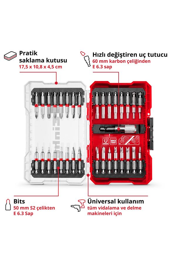 M-CASE 33 parça uç seti - 49118903 - 3