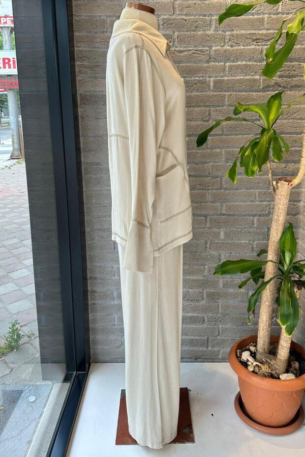 N24YD3265 - بنطلون NOCTURNE مشفر - 2