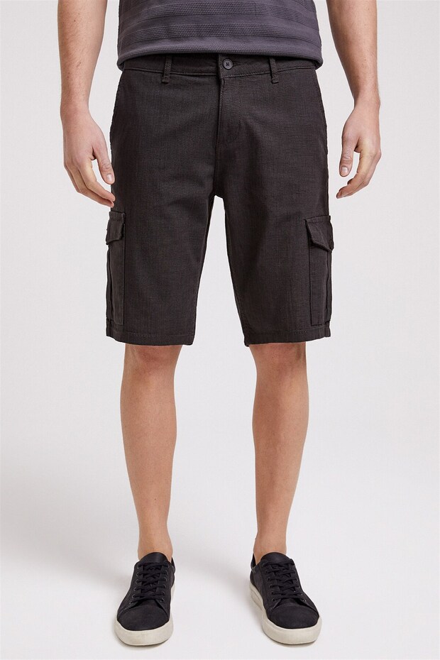 Man 1 Erkek Şort Antrasit - 2