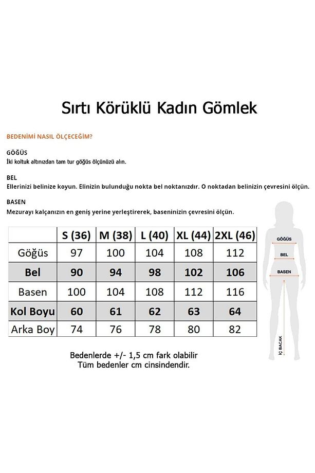 Mavi Hafif Dökümlü Sırtı Körüklü Saten Dokuma Kadın Gömlek - 9