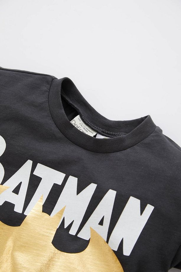 Erkek Bebek Batman Kısa Kollu Tişört Şort 2'li Takım Y6465a222sm - 3
