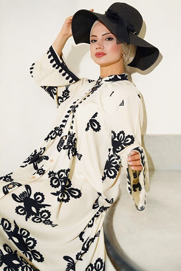 Patterned Authentic Dress - 2