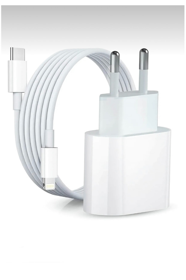 iPhone 11,12,13,14 Pro / Pro Max modellerine uyumlu 25W Hızlı Adaptör + Type-c to Lightning Şarj Set - 1