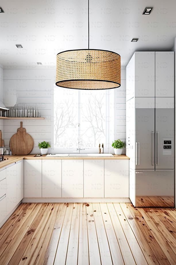 Hazeran Avize 40cm- Iskandinav, Modern, Bohem, Rattan Avize, Aydınlatma - 3