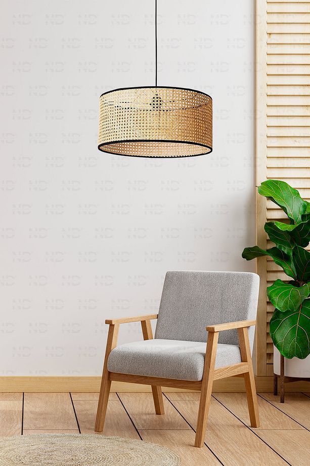 Hazeran Avize 40cm- Iskandinav, Modern, Bohem, Rattan Avize, Aydınlatma - 2