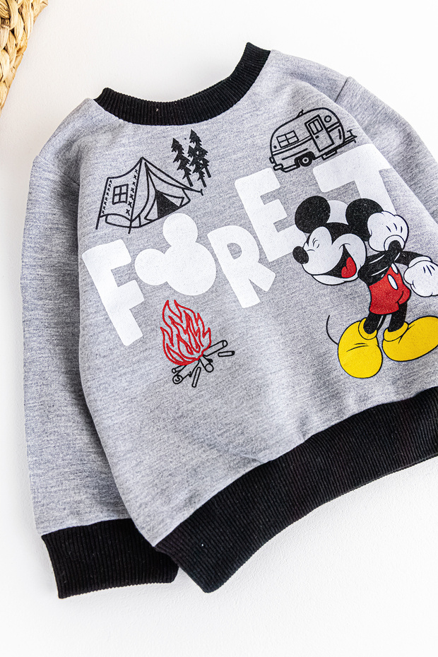 Mouse Patterned Double Baby Boy Set - 2