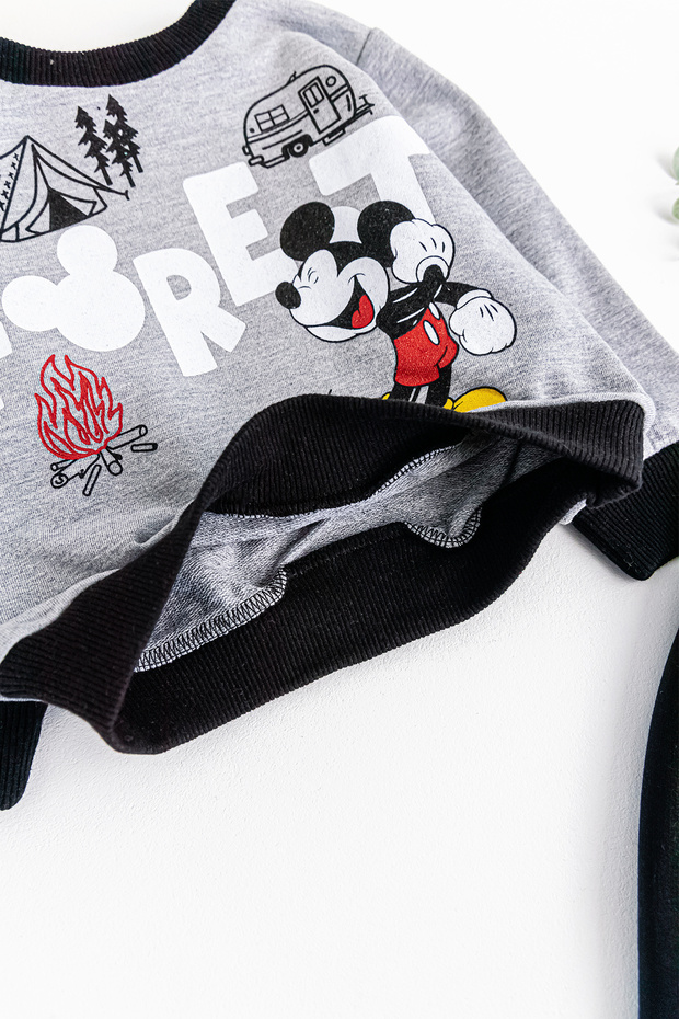 Mouse Patterned Double Baby Boy Set - 4