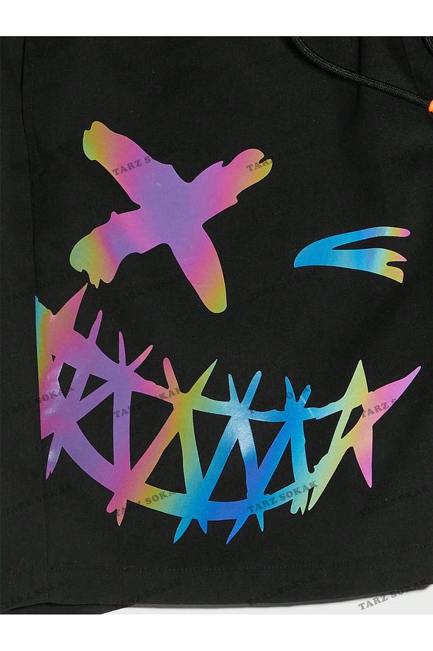 Y2K Unisex Yaz Şort Bermuda Harajuka Anime Retro KOD-11580 - 5