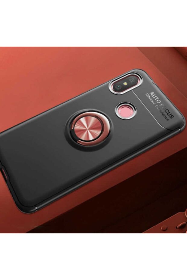 حافظة متوافقة مع غطاء سيليكون لهاتف Xiaomi Mi A2 Lite مع حامل حلقي قابل للدوران