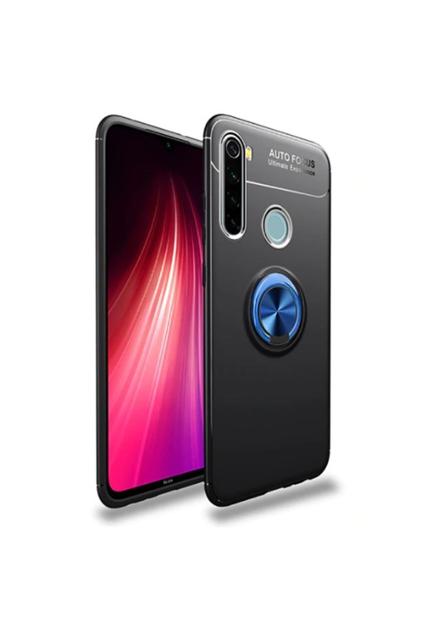 حافظة متوافقة مع هاتف Xiaomi Redmi Note 8t غطاء سيليكون مع حامل حلقي قابل للدوران