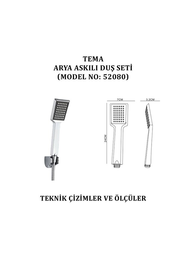Arya Askılı Duş Seti (MODEL NO: 52080) - 2