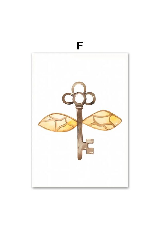 Harry Potter '6’lı Çerçeve Görünümlü MDF Tablo Seti-Çocuk Odası Dekoru - 7