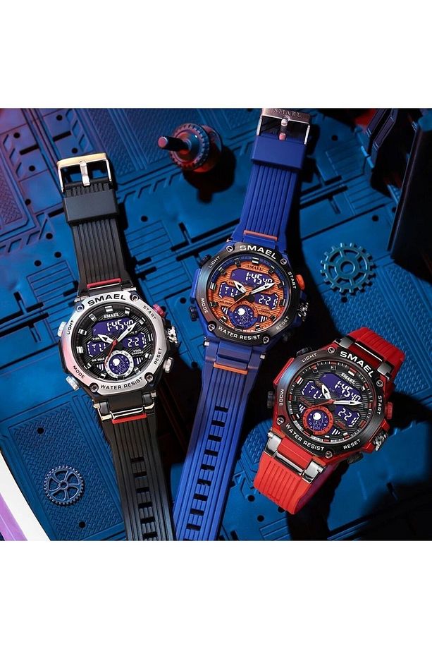 8069 Yşl Dijital Ve Analog Erkek Kol Saati - 3