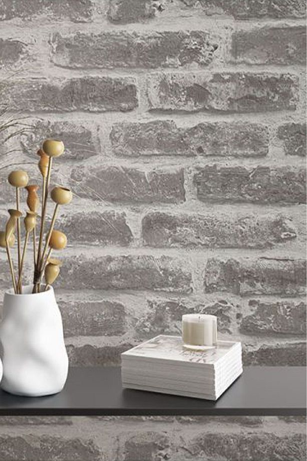 5647 Taş Tuğla Desen Duvar Kağıdı (5,33 M²) - 3