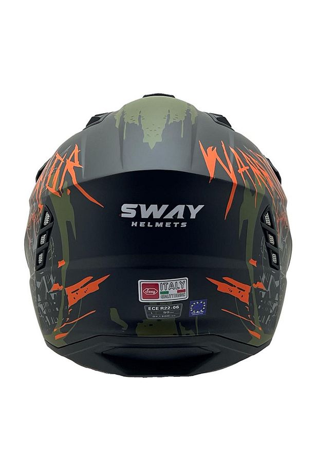 X1-X SEUL WARRIOR SİYAH TURUNCU KASK - 5