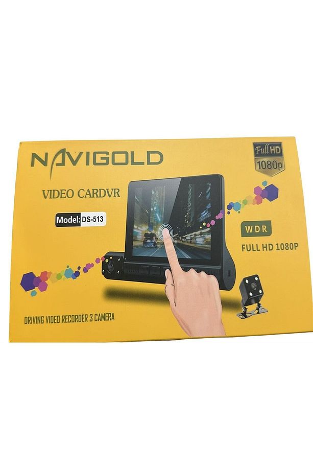 DS-513 Full Hd 1080P Dokunmatik Araç Içi Dvr Kamera 3 Kameralı - 3