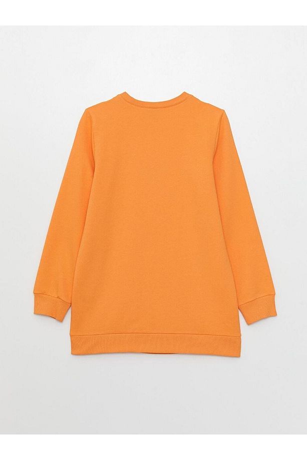 LCW Modest Bisiklet Yaka Düz Uzun Kollu Kadın Sweatshirt - 7