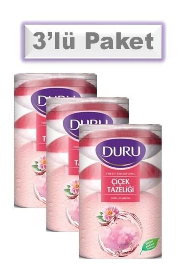 Flower Freshness Beauty Soap 4 Pieces X 3 Pieces