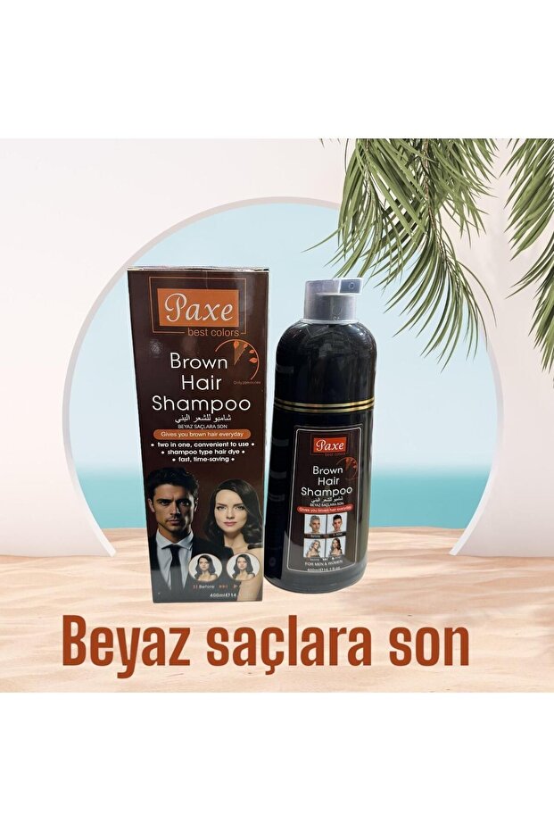 Brown Hair Shampoo White Hair Concealer Shampoo Brown Color 400ml