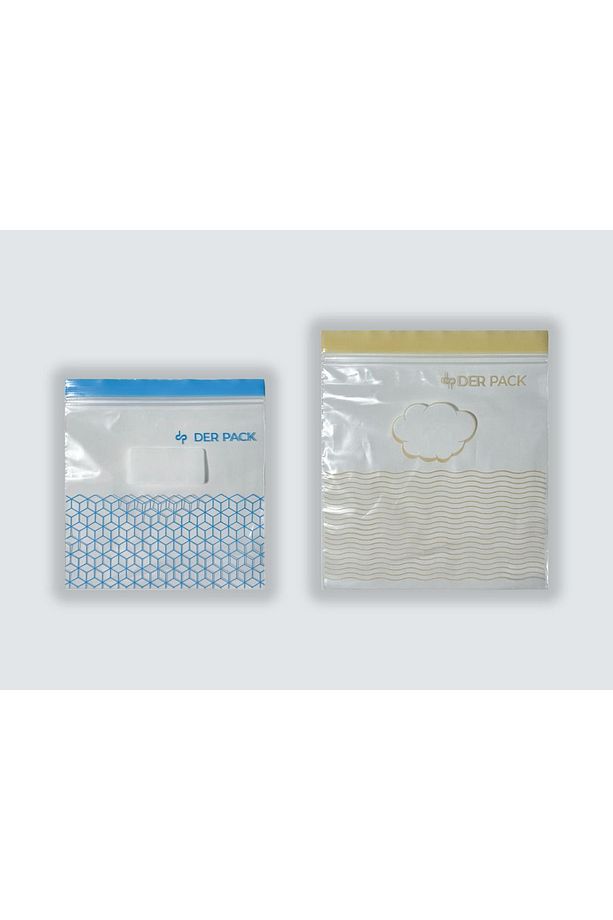 Çift Kilitli Buzdolabı Poşeti 50'li ( 25X0.4 Lt ve 25X1 Lt) - 1